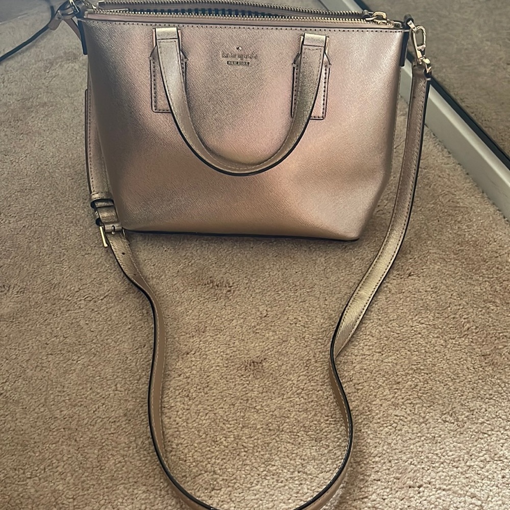 Kate Spade Small Rose Gold Crossbody